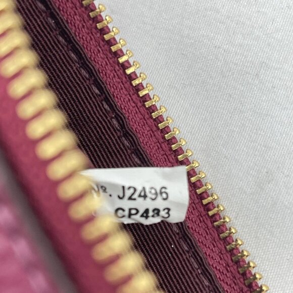 NEW COACH Women’s Corner Zip Wristlet CP483 Pebble Leather Pink – NWT - Picture 2 of 10